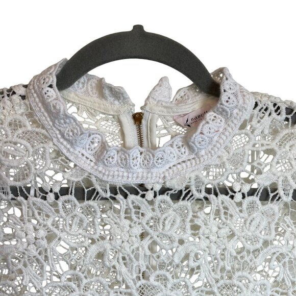 Nanette Lepore Sleeveless Lacy Blouse Top | Size Small - Picture 5 of 9